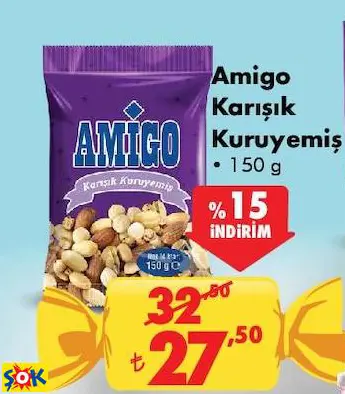 AMİGO KARIŞIK KURUYEMİŞ AMİGO KARIŞIK KURUYEMİŞ